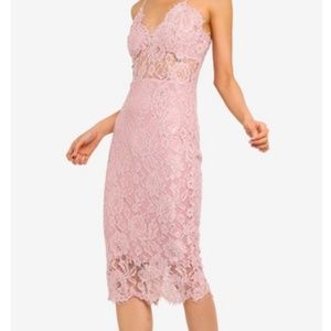 Missguided strappy lace midi dress NWOT